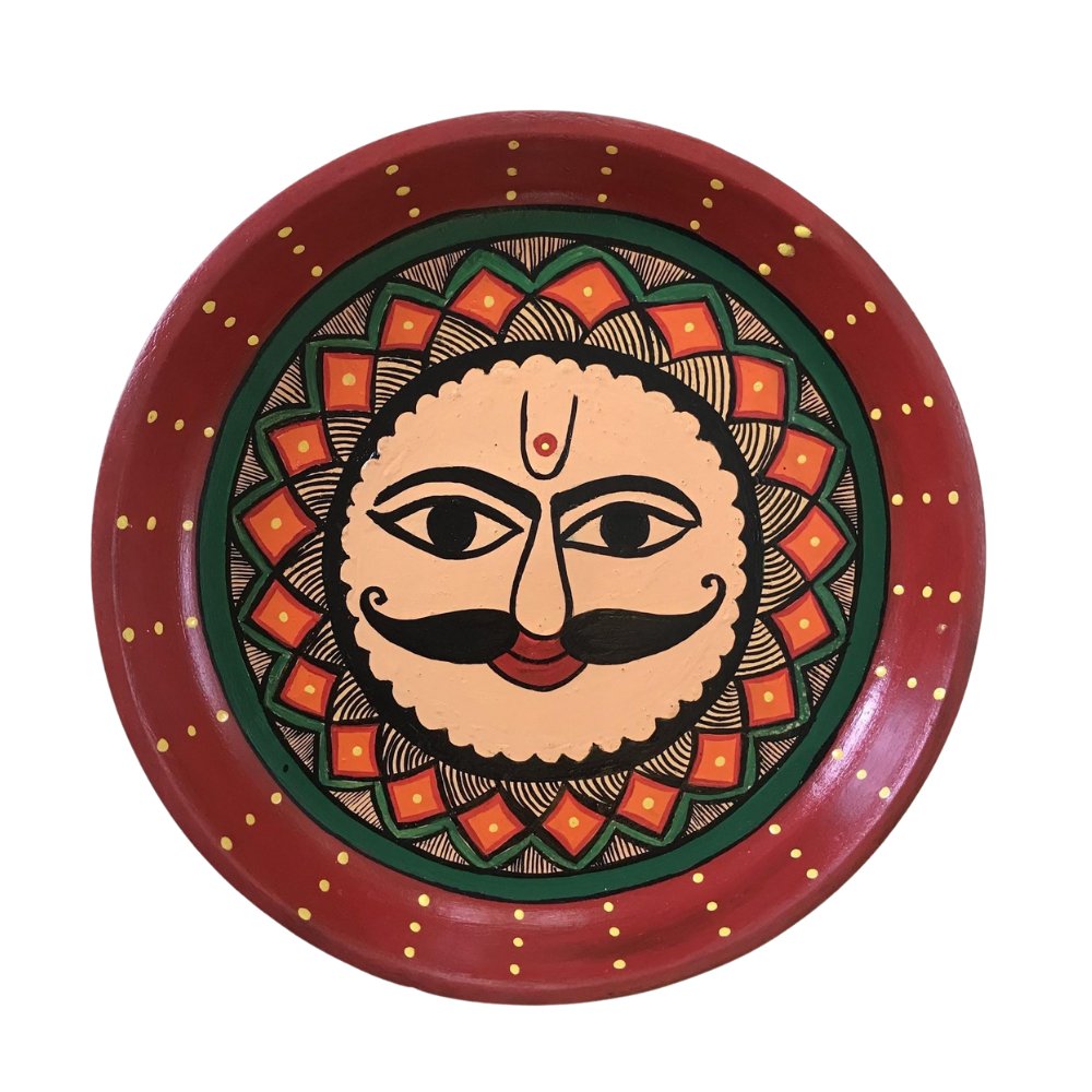 Sun Painting Wall Plate - Kreate- Wall Decor