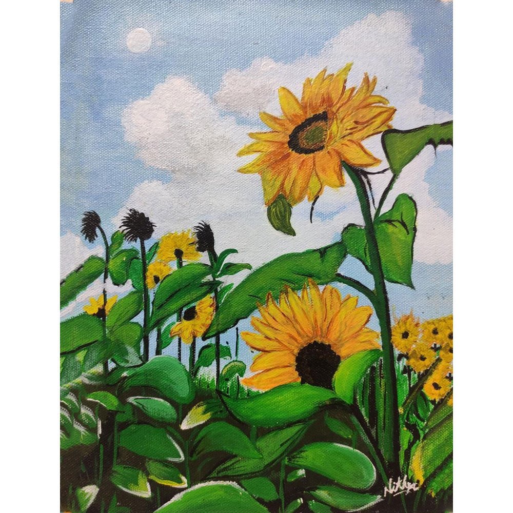 
                  
                    Sunflower Acrylic Painting - Kreate- Paintings
                  
                