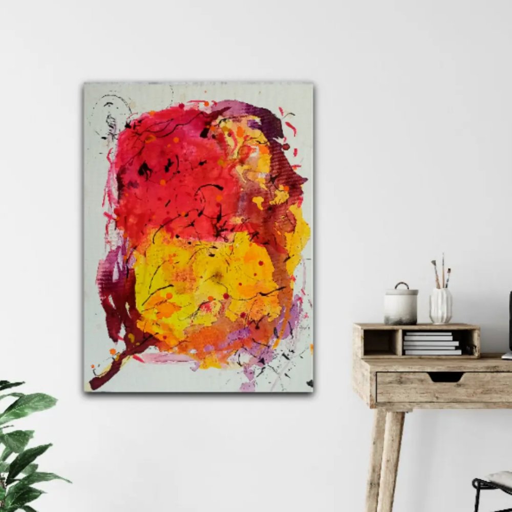 'Tale of Nightingales' Canvas Painting - Kreate- Painting