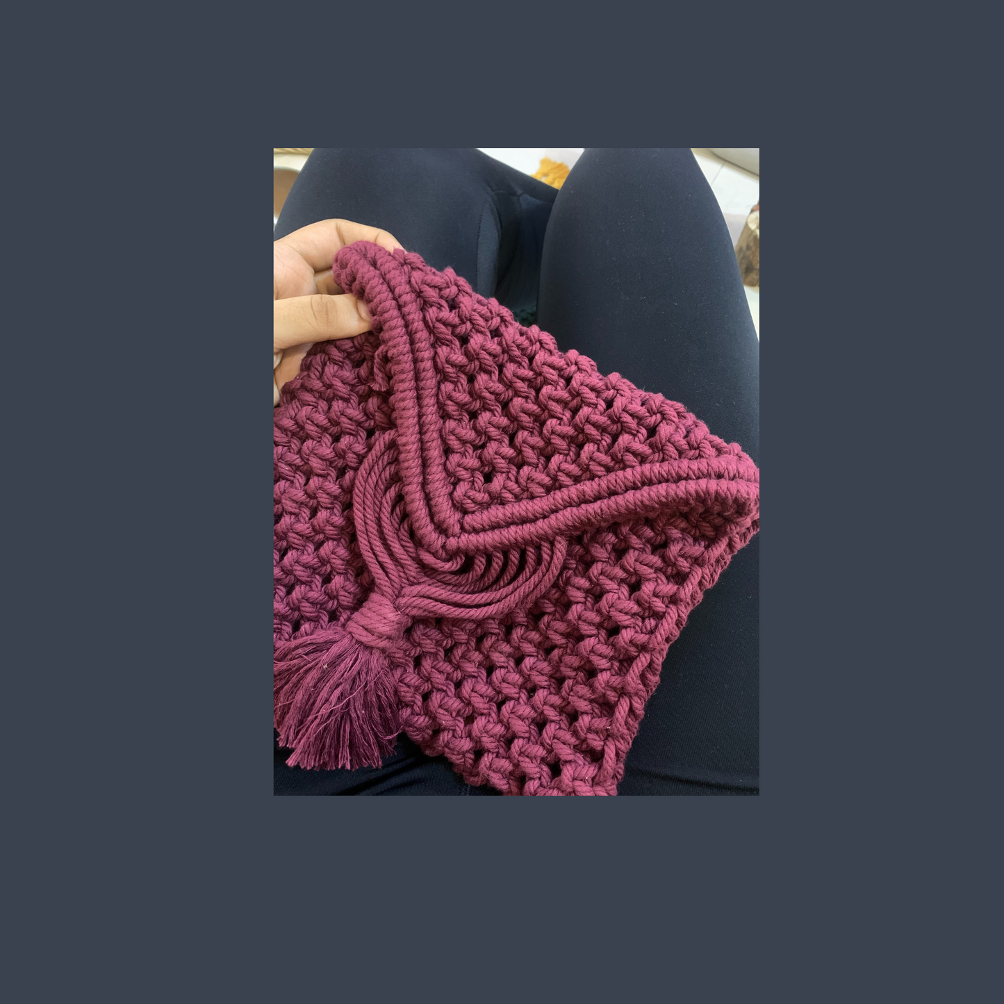 Timeless Sling Bag - Macrame Square Sling Purse