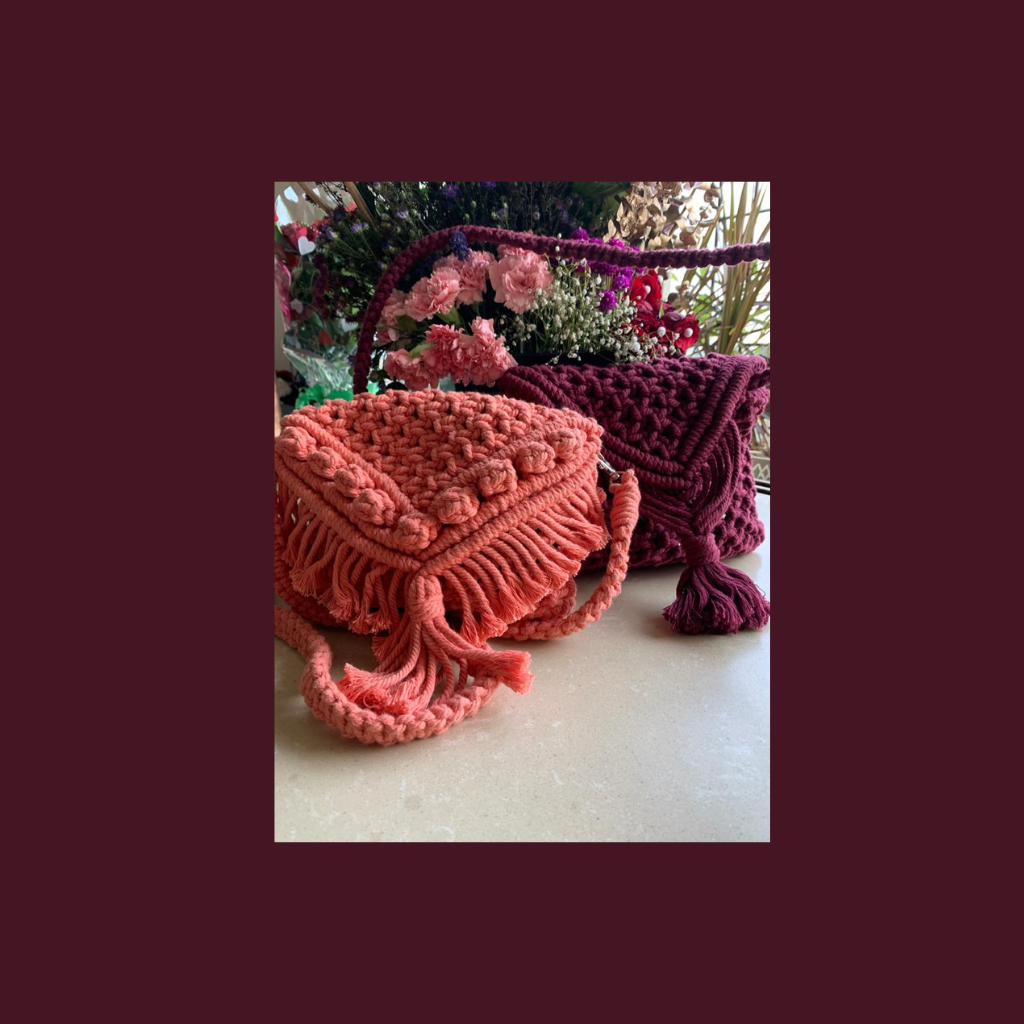 Timeless Sling Bag - Macrame Square Sling Purse