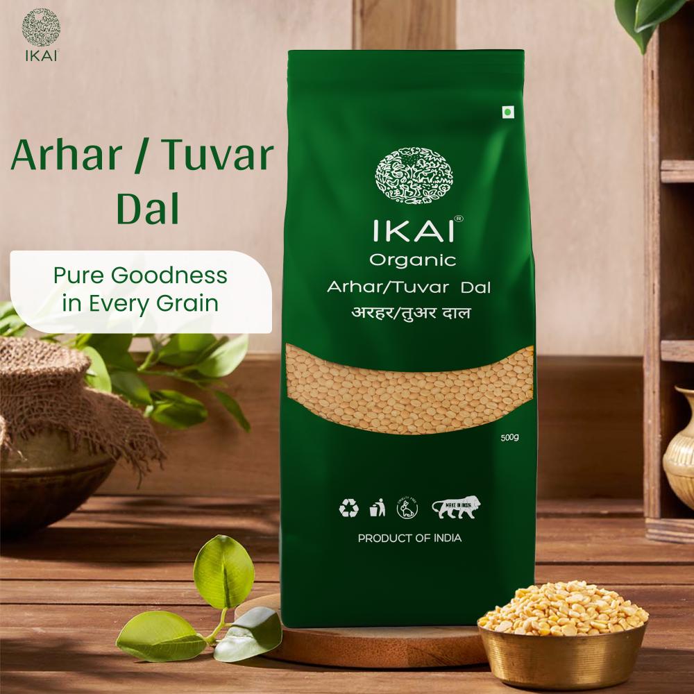 Organic Arhar / Tuvar Dal | Pigeon Pea | Gluten Free Indian Food | 500g