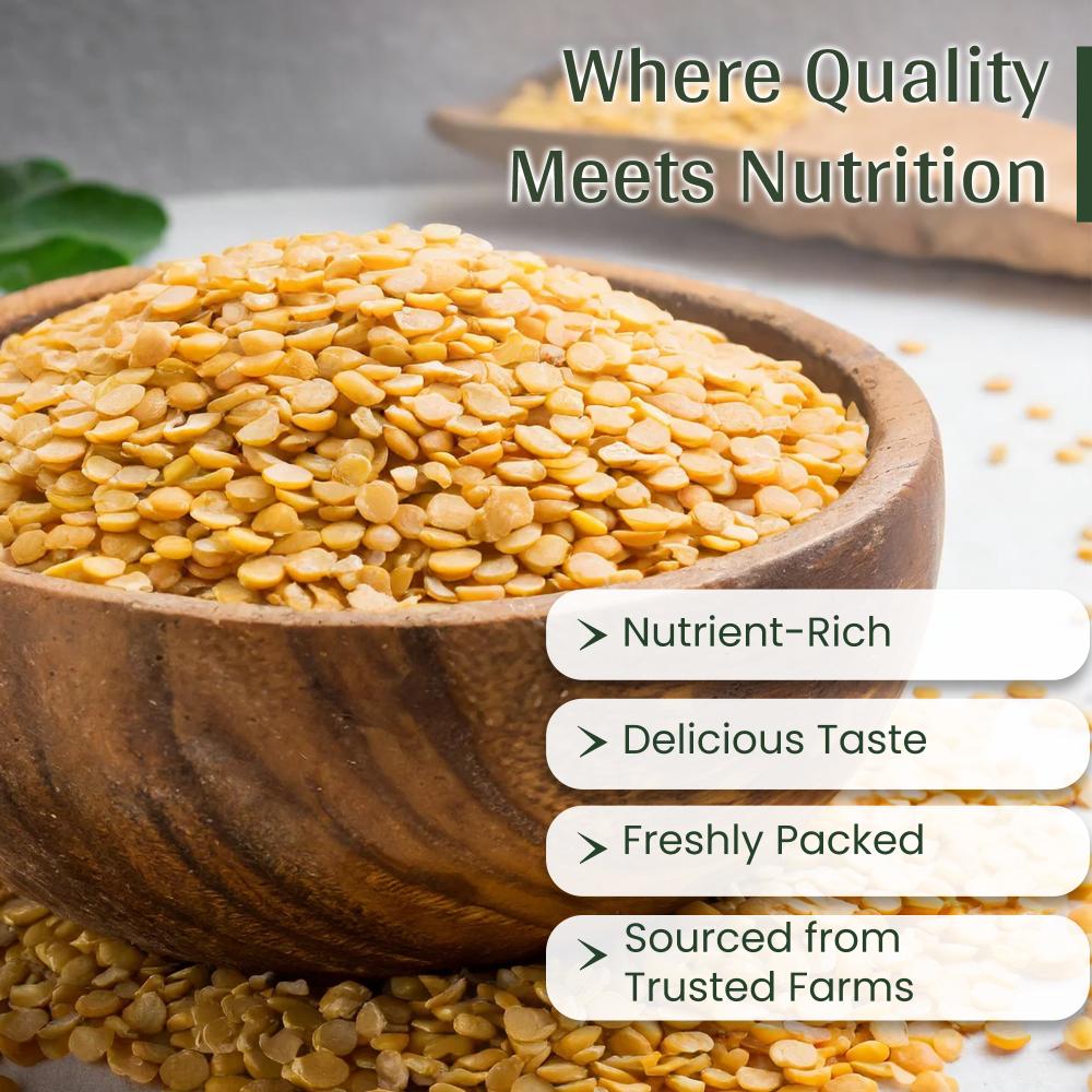 Organic Arhar / Tuvar Dal | Pigeon Pea | Gluten Free Indian Food | 500g