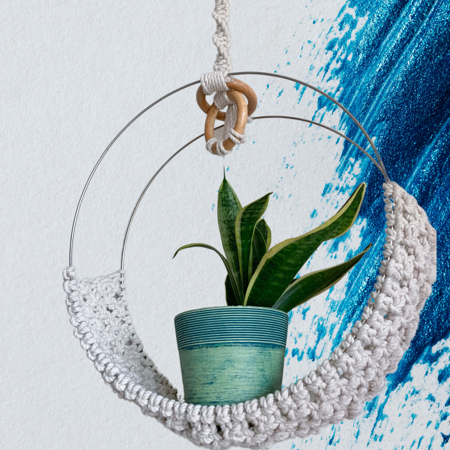 ZEN WEAVE - Macrame Circle Plant Hanger