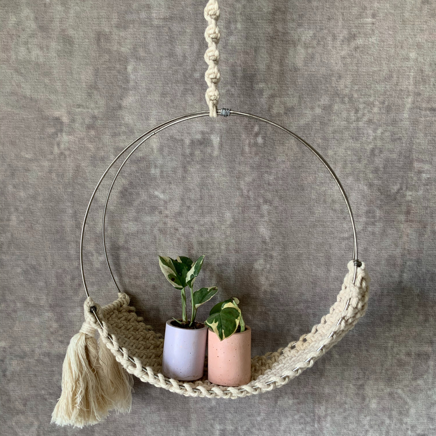 ZEN WEAVE - Macrame Circle Plant Hanger