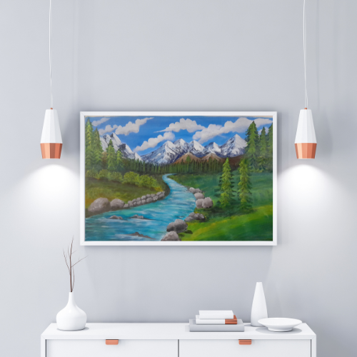 Kashmir "Heven on Earth" Painting