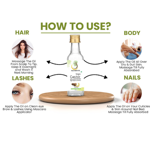 Natsbyte 100% Pure & Natural Castor Oil (100ml)