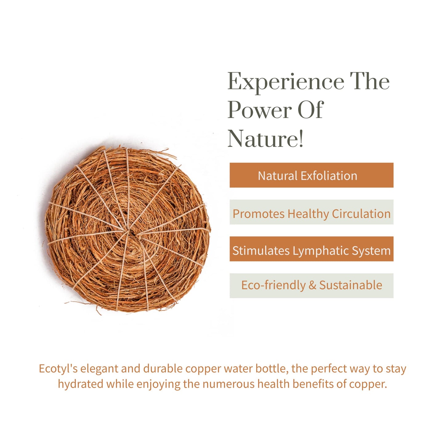 Ecotyl Vetiver Scrubber (Natural Loofah) - Set of 3