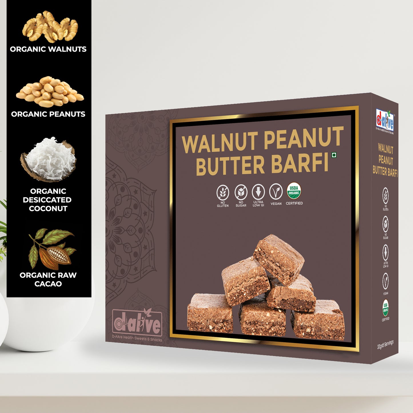 
                  
                    Walnut Peanut Butter Barfi (200g)
                  
                