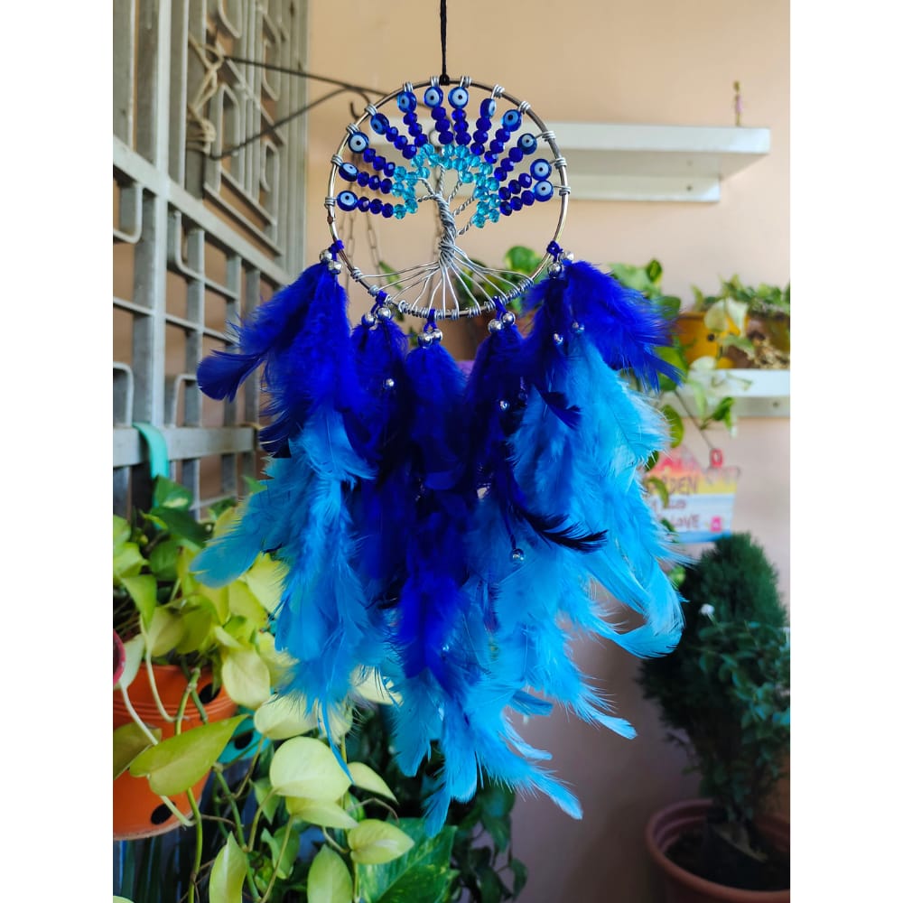 Evil Eye Beaded Dreamcatcher