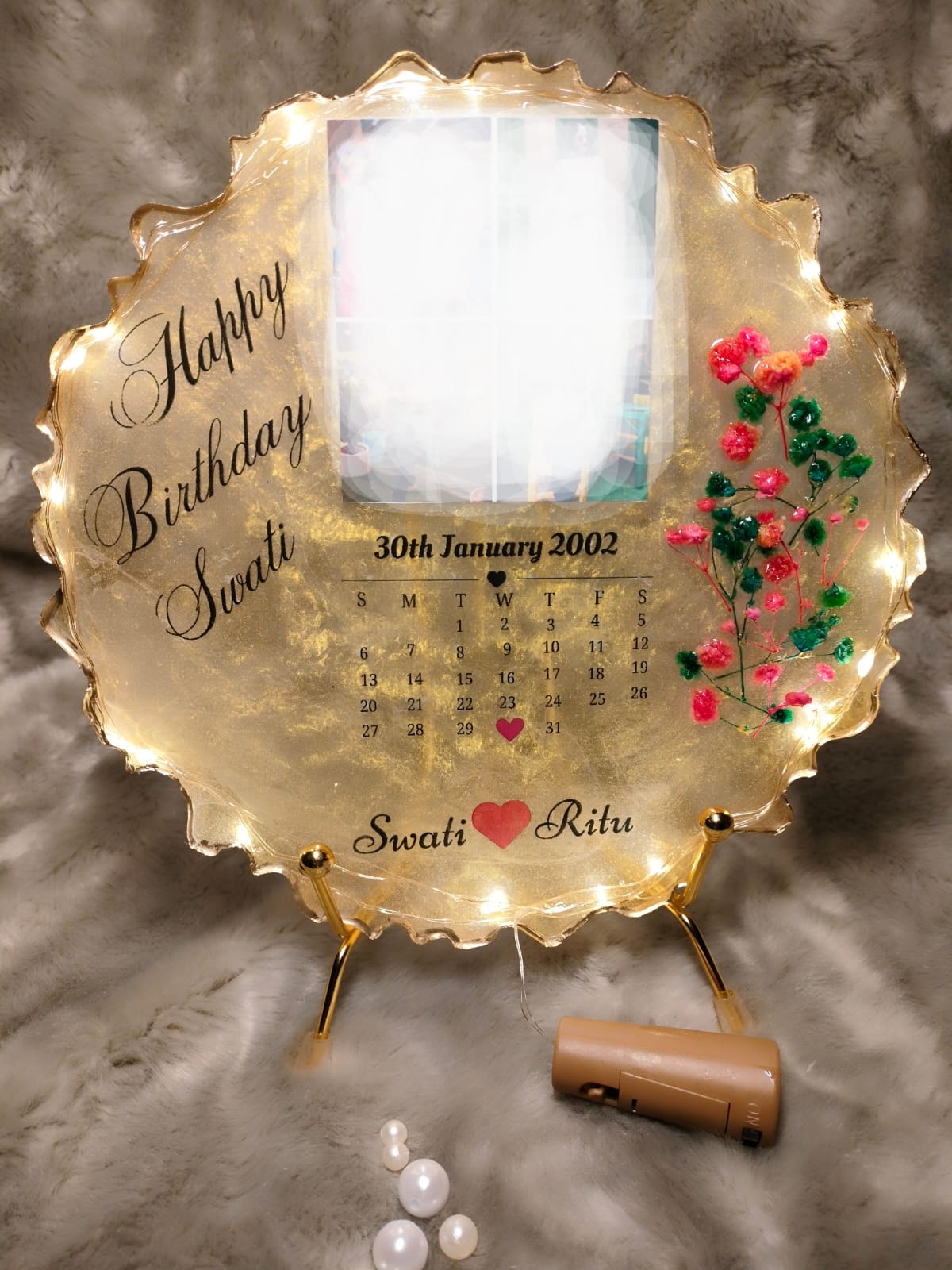Resin photo frame gift