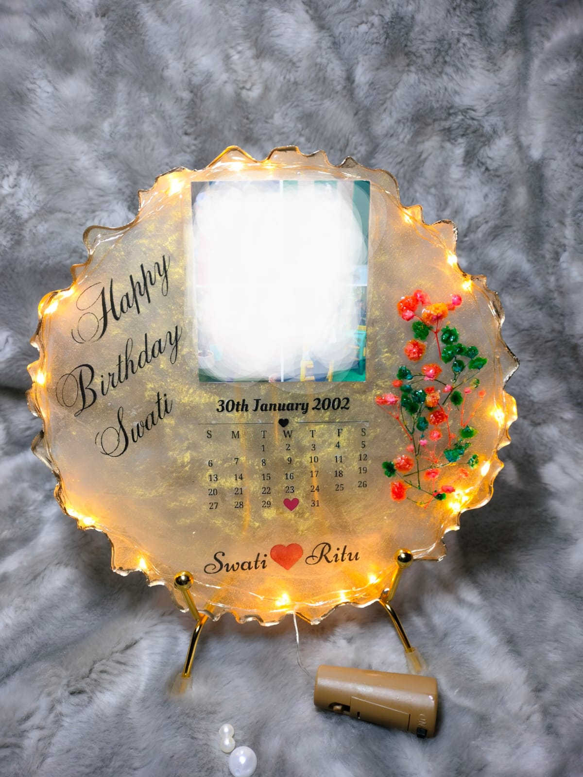 Resin photo frame gift