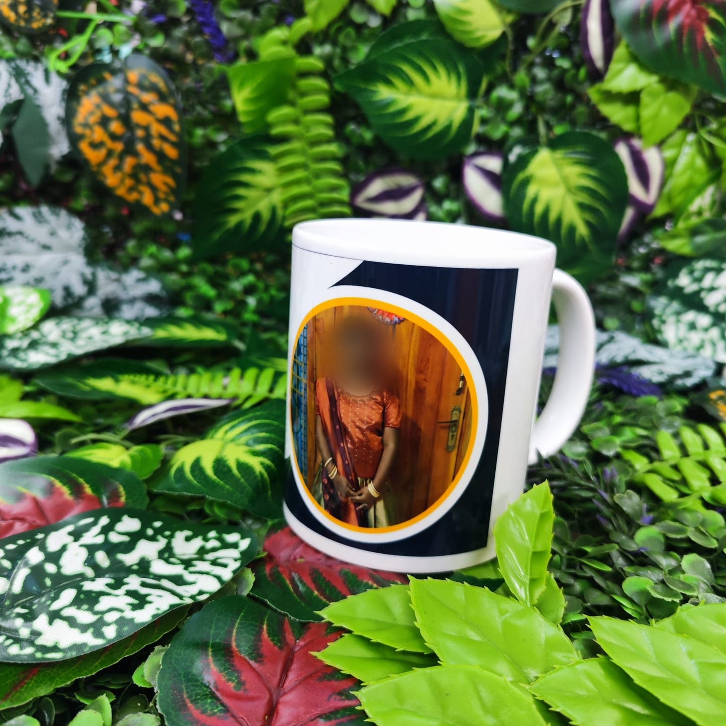 customized white mug