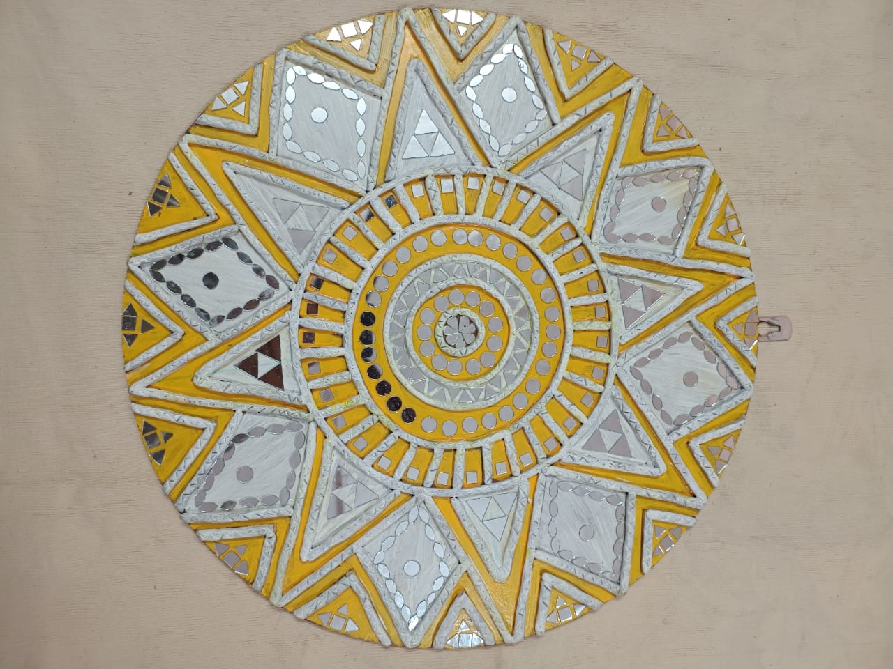Mandala with Lippan Art