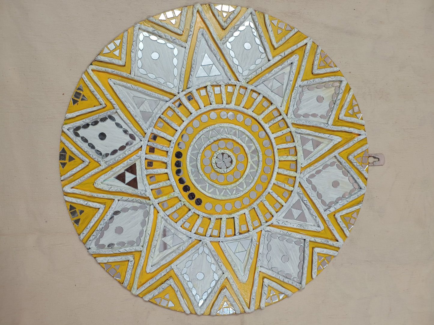 Mandala with Lippan Art