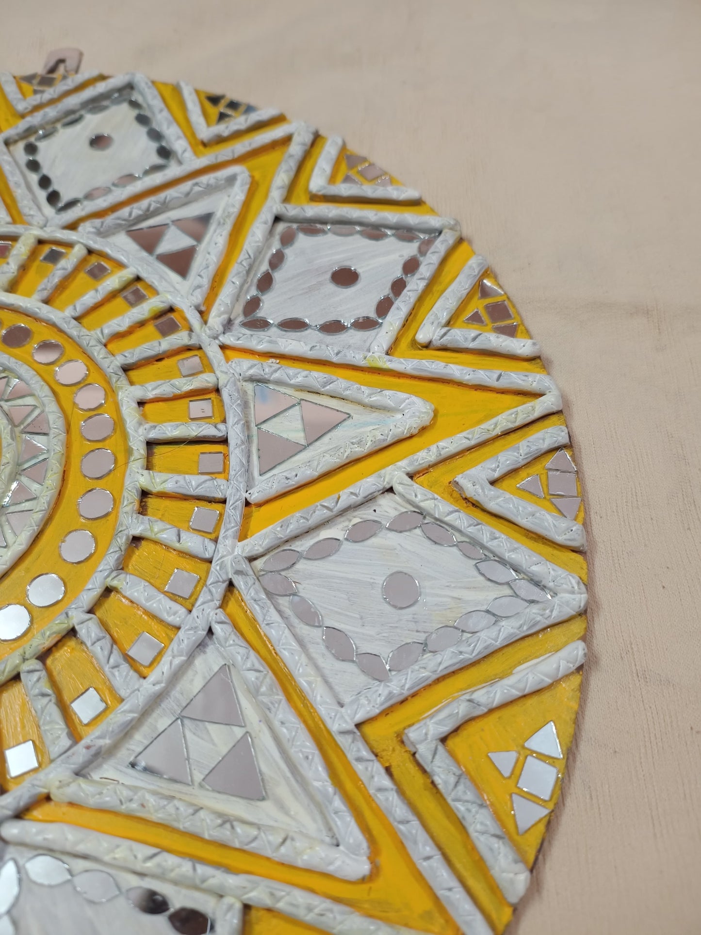 Mandala with Lippan Art
