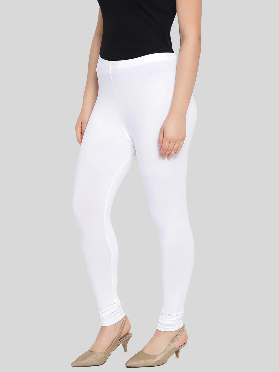 Pranti Ankle White Leggings