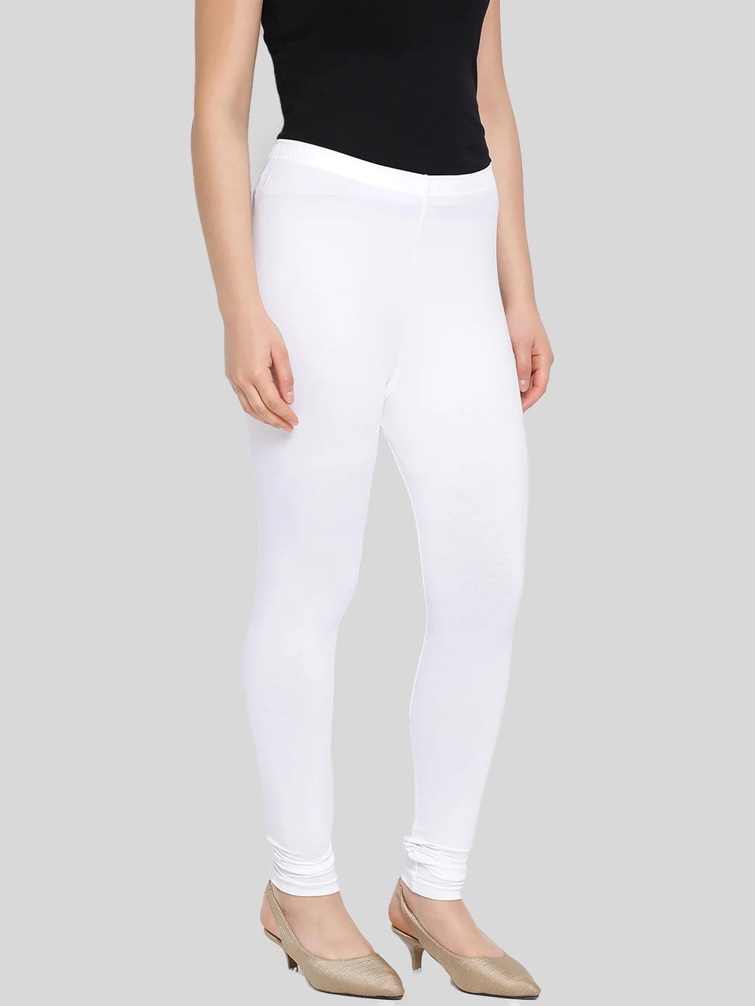 Pranti Ankle White Leggings