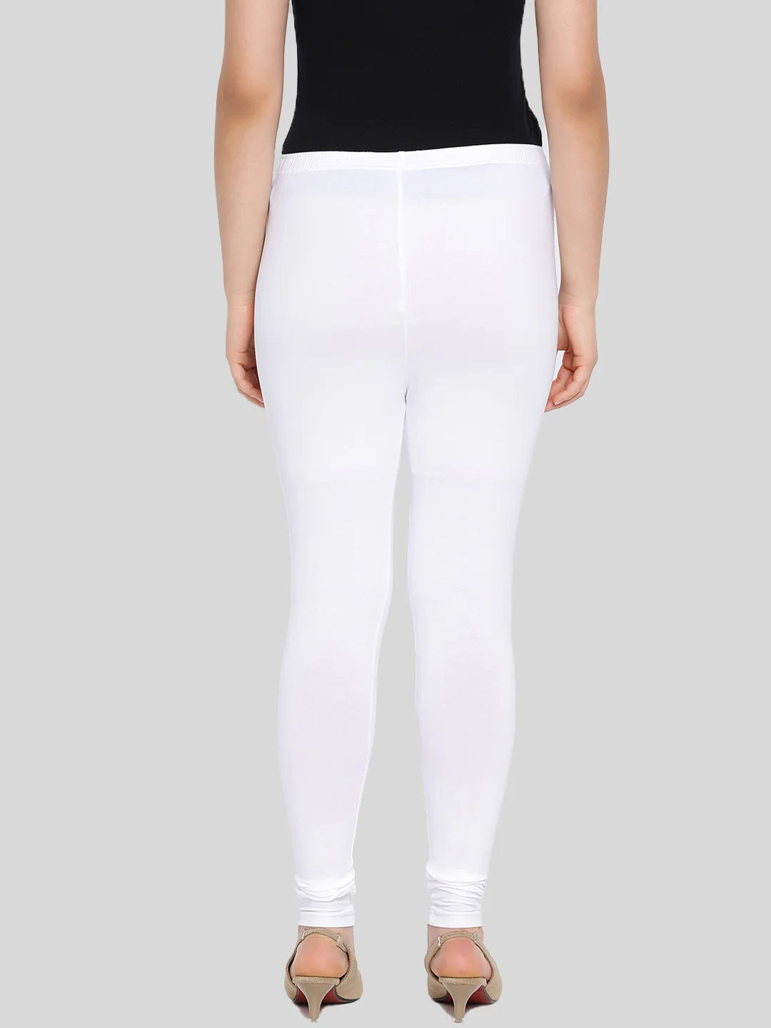 Pranti Ankle White Leggings