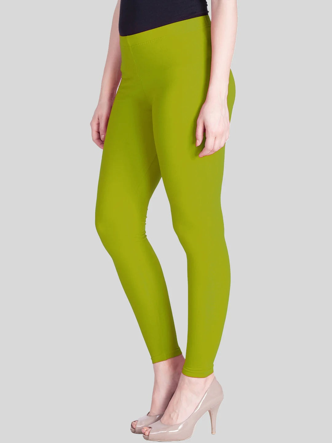 Pranti Ankle Parrot Green Leggings