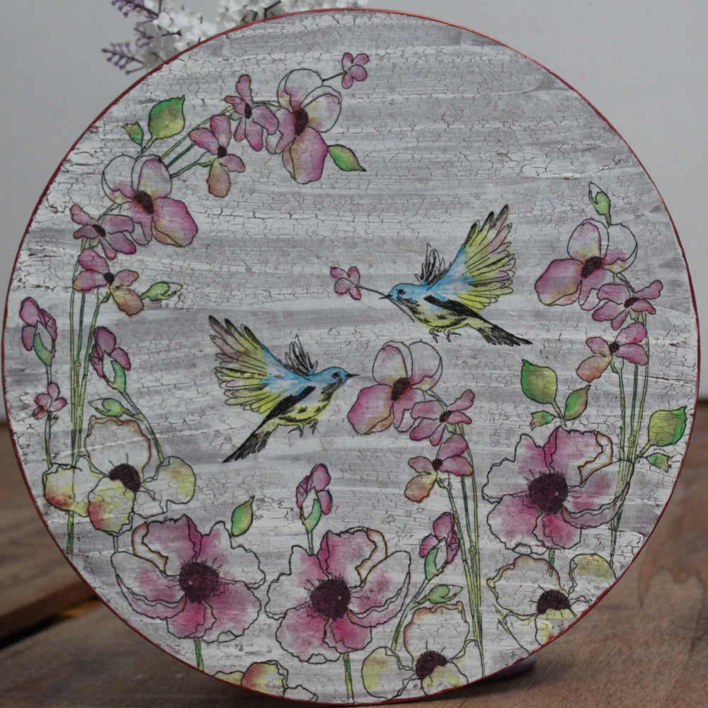 Decoupage Bird Wall Hanging