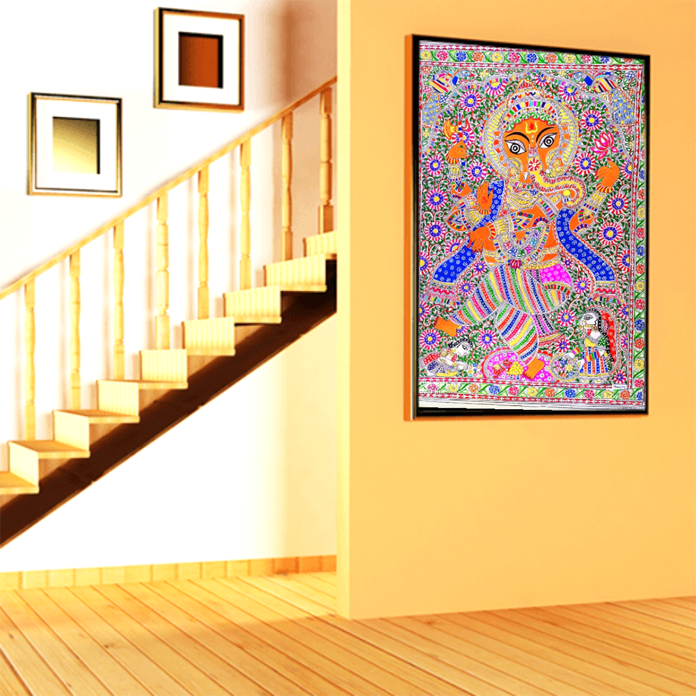 Ganesh Ji - Mithila & Madhubani Painting Style
