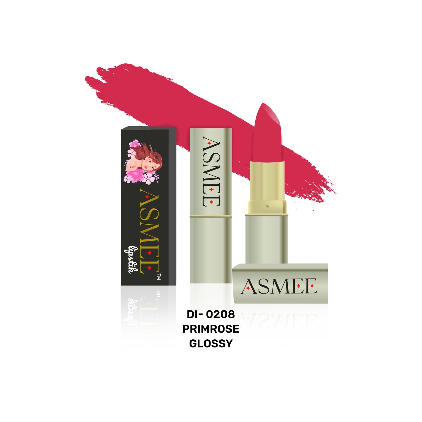 
                  
                    Primrose-Asmee Glossy Lipstick (4.2g)
                  
                