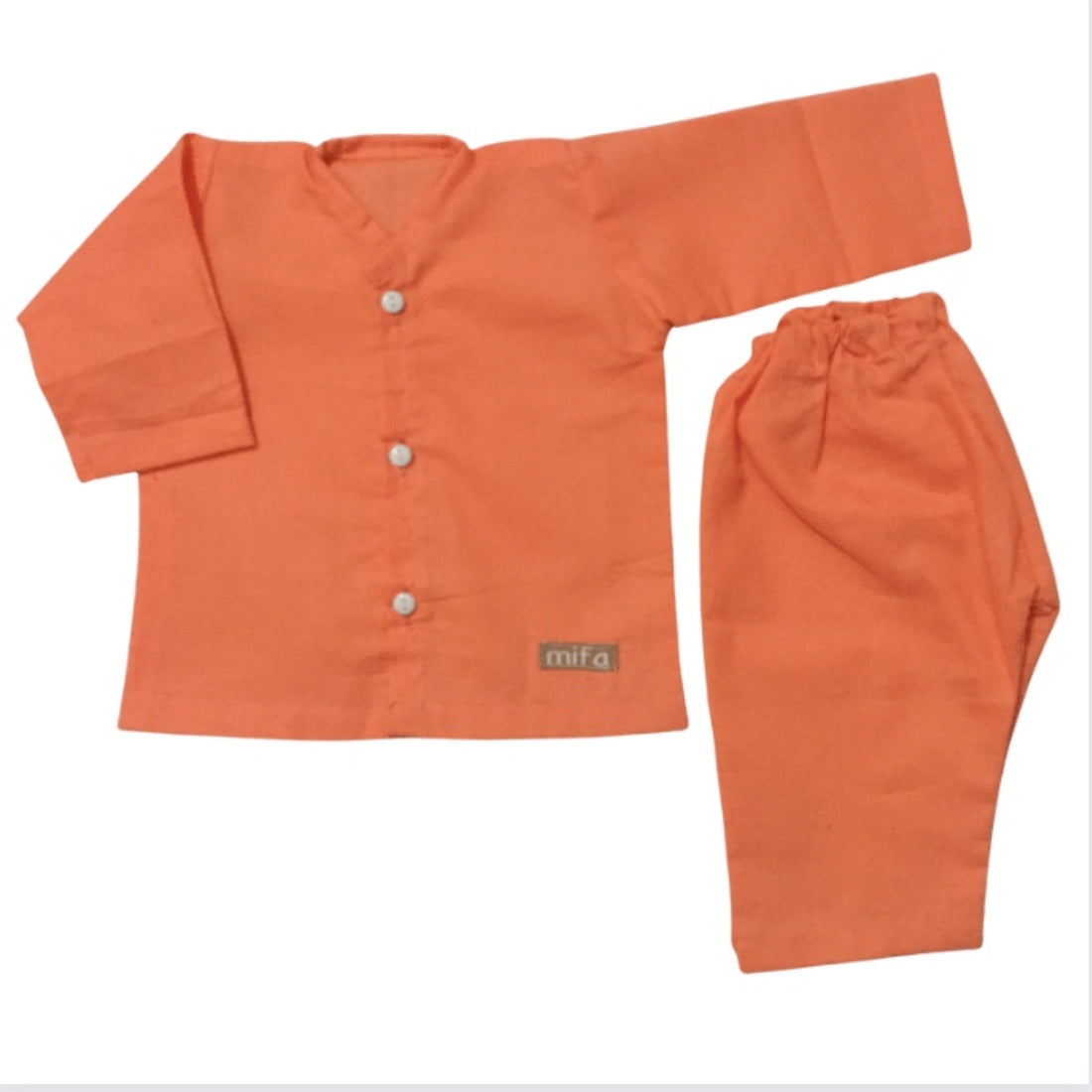 
                  
                    Peach Orange Cotton Baby Sleep Suit
                  
                