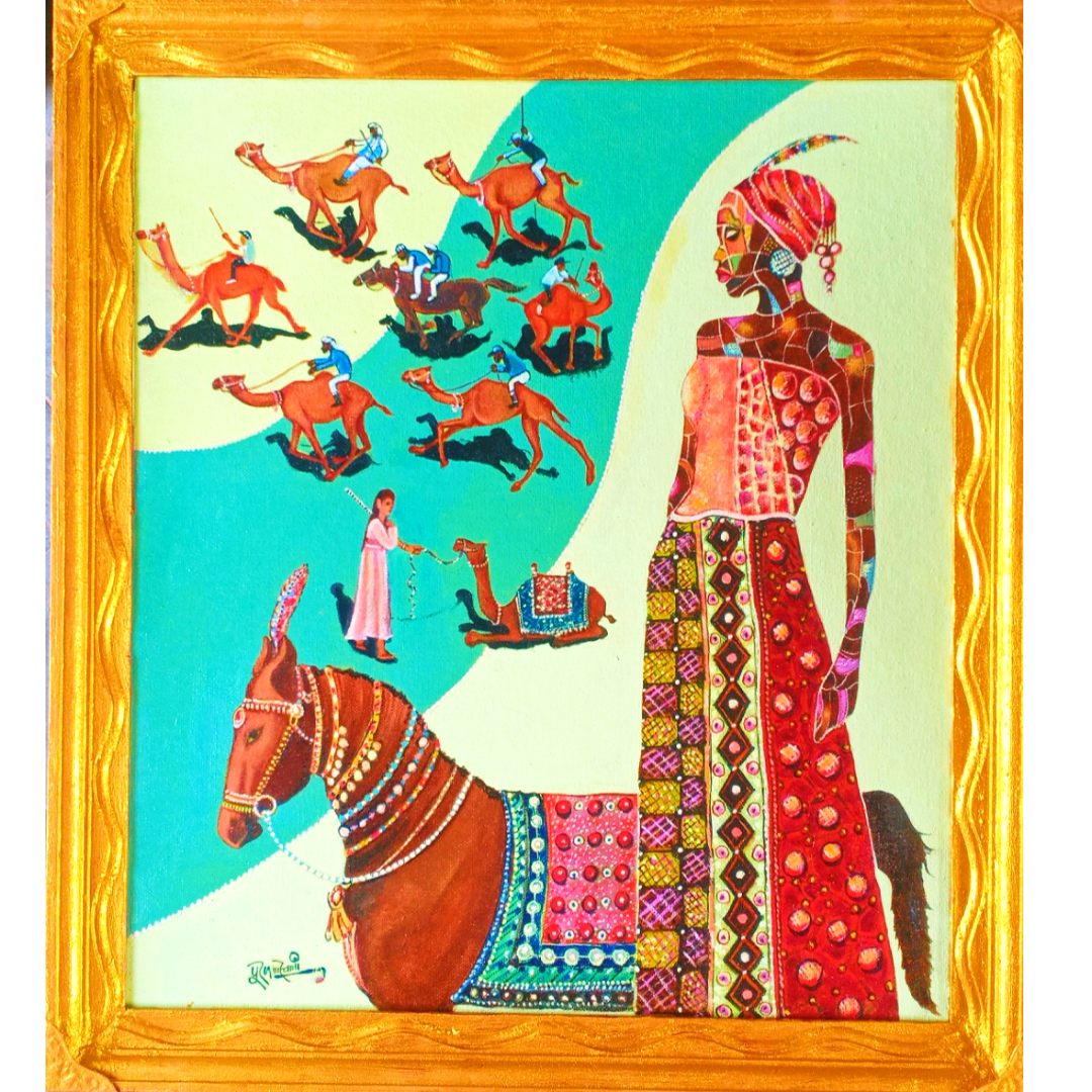 Natural Rural Oil on Canvas Painting