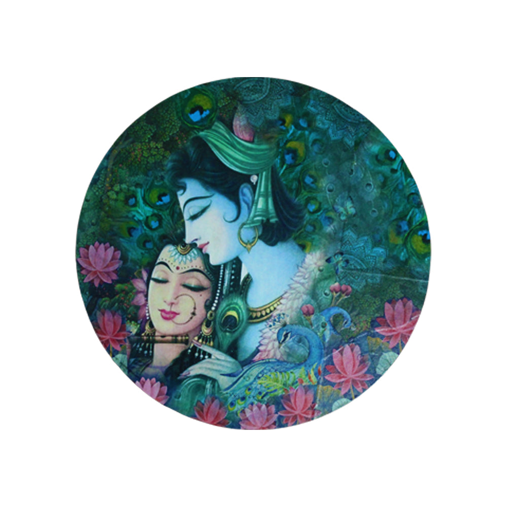 Decoupage Radha Krishna Wall Hanging