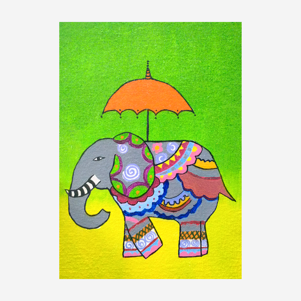 Madhubani Canvas Painting