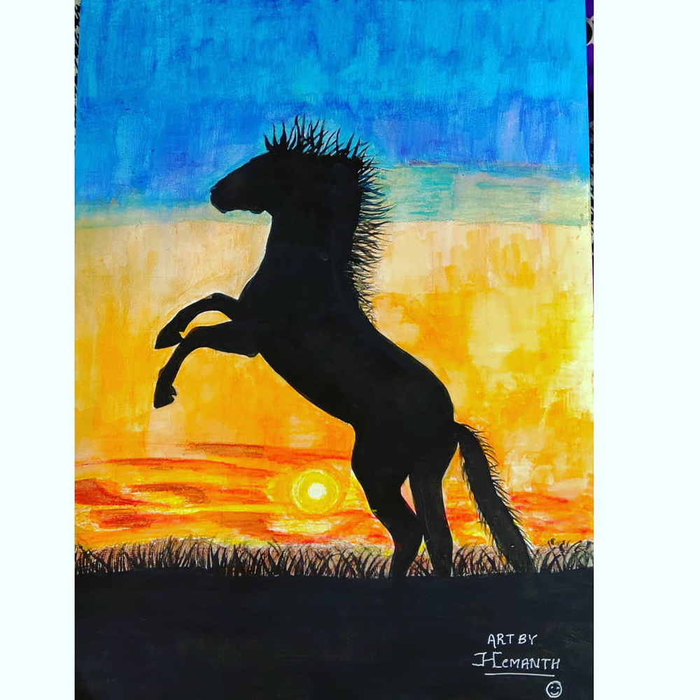 Handmade Horse Painting