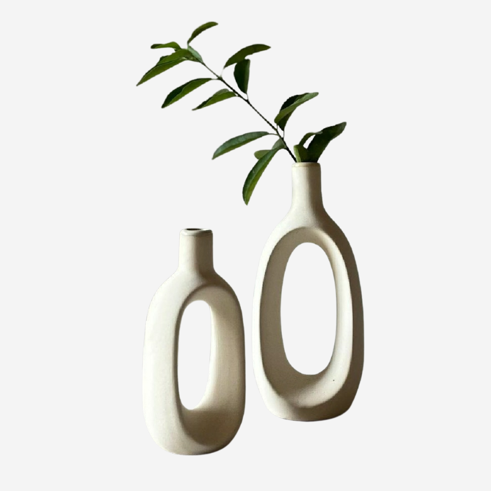 Ceramic Flower Vase (Set of 2)