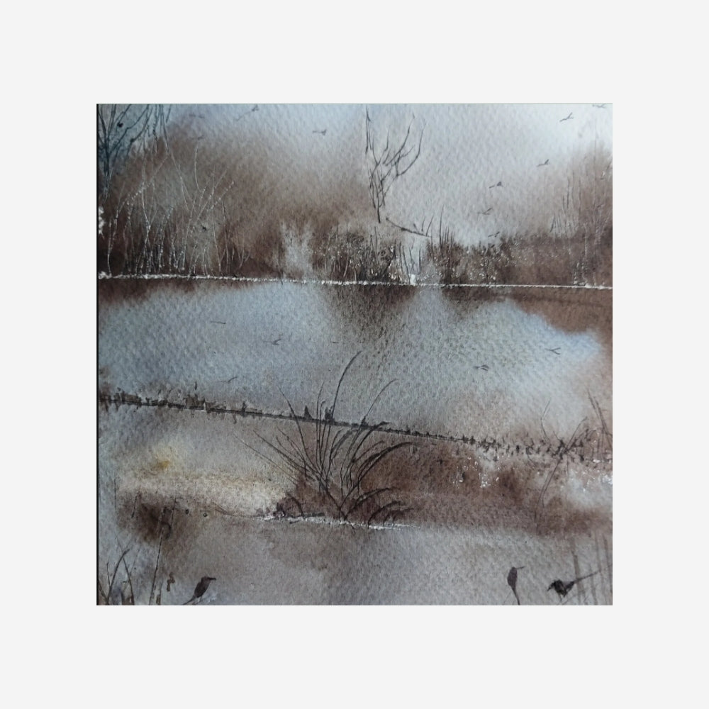Marshland Reflections Painting