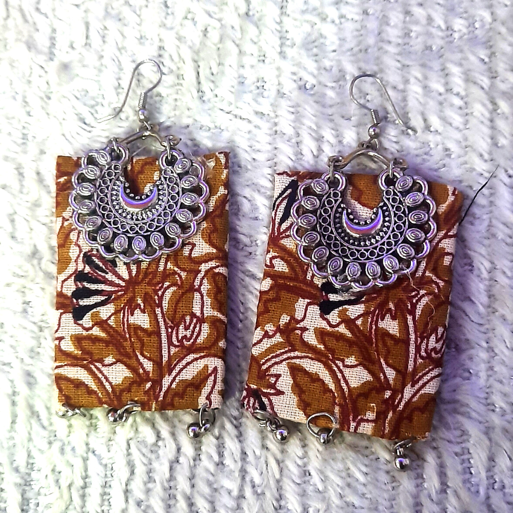 Handcrafted Fabric Earrings