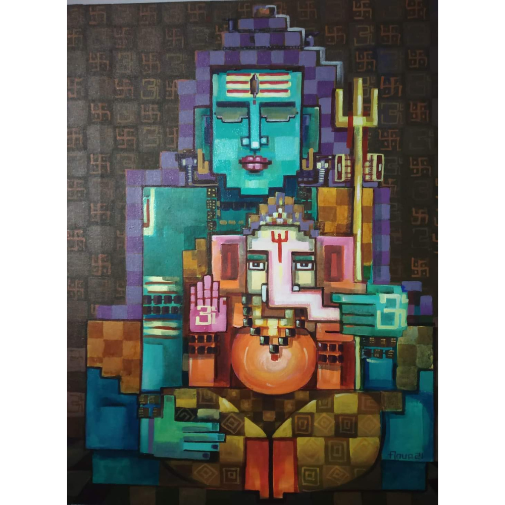 Ganesha and Shiva Painting