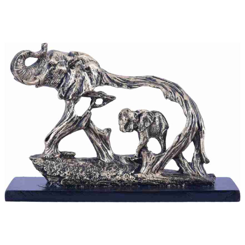 Elephant With Baby Showpiece
