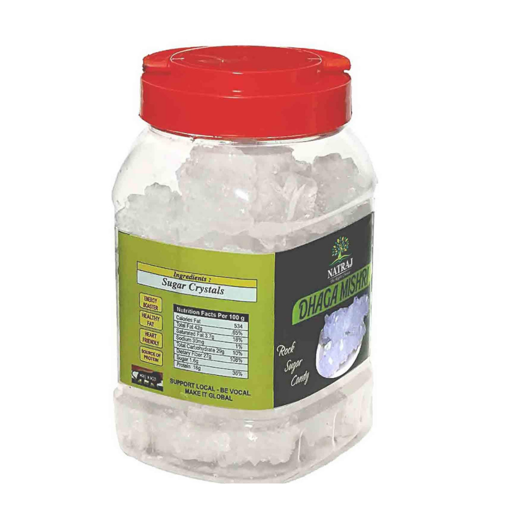 Natraj The Right Choice Dhaga Mishri/Thread Crystal Sugar / Kunja Mishri/Dora Mishri Sugar (700g)
