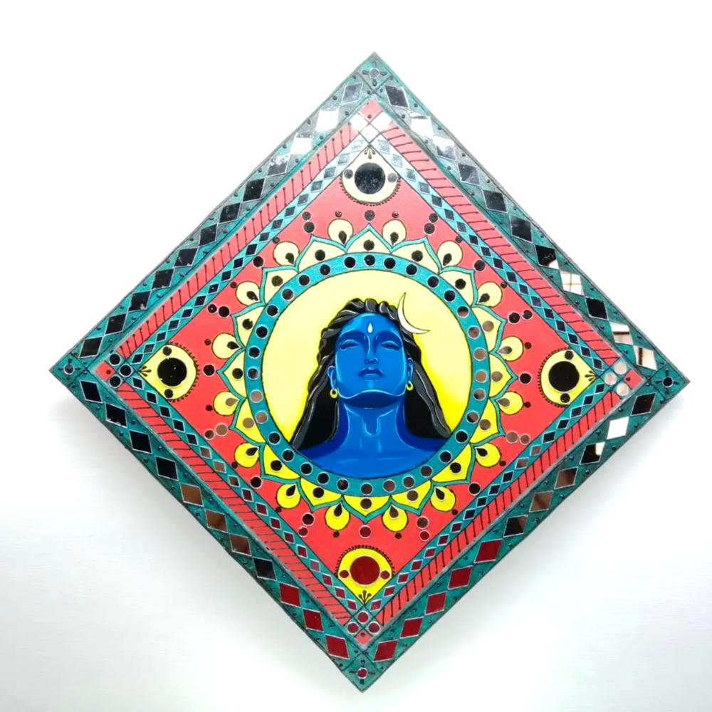 Lippan Art (Aadiyogi Shiva)