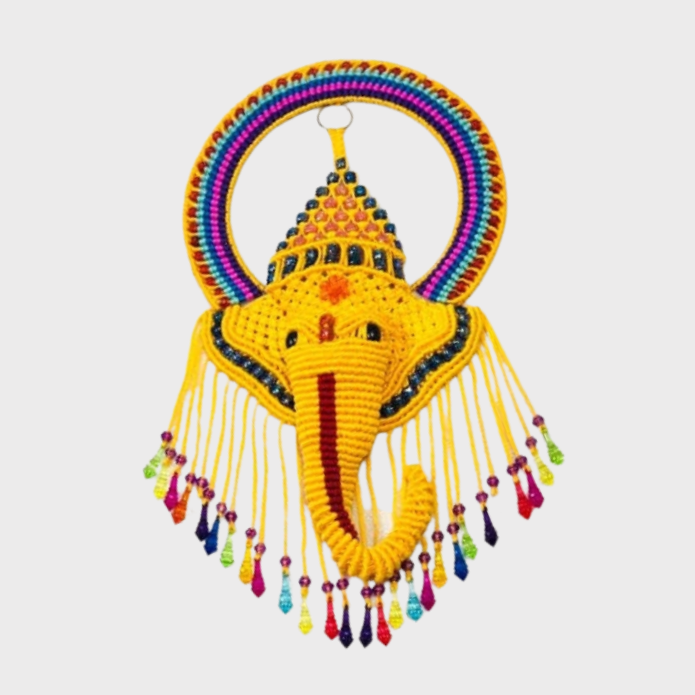 Macrame Ganeshji with Latkans