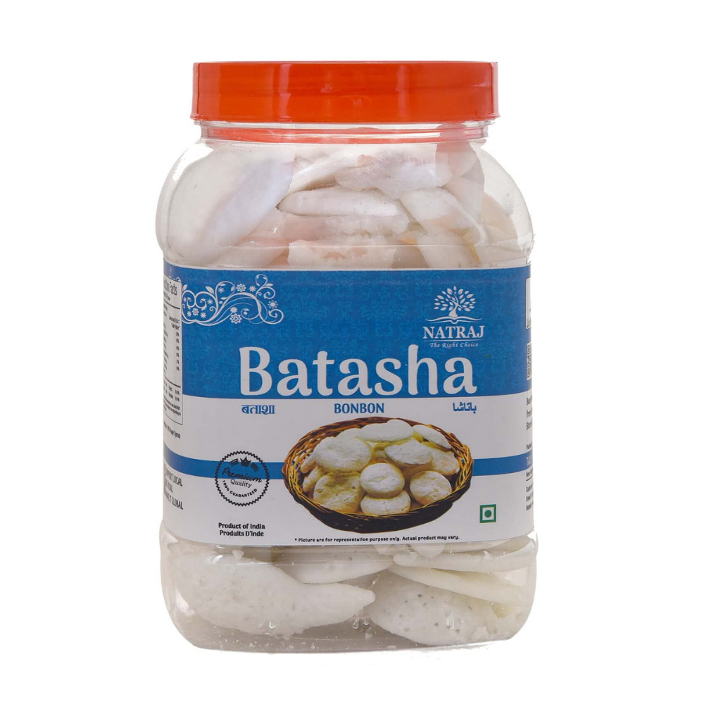 NATRAJ The Right Choice Punjabi Sugar Batasha For Puja|Sugar Drop Candy Batashe (350g)