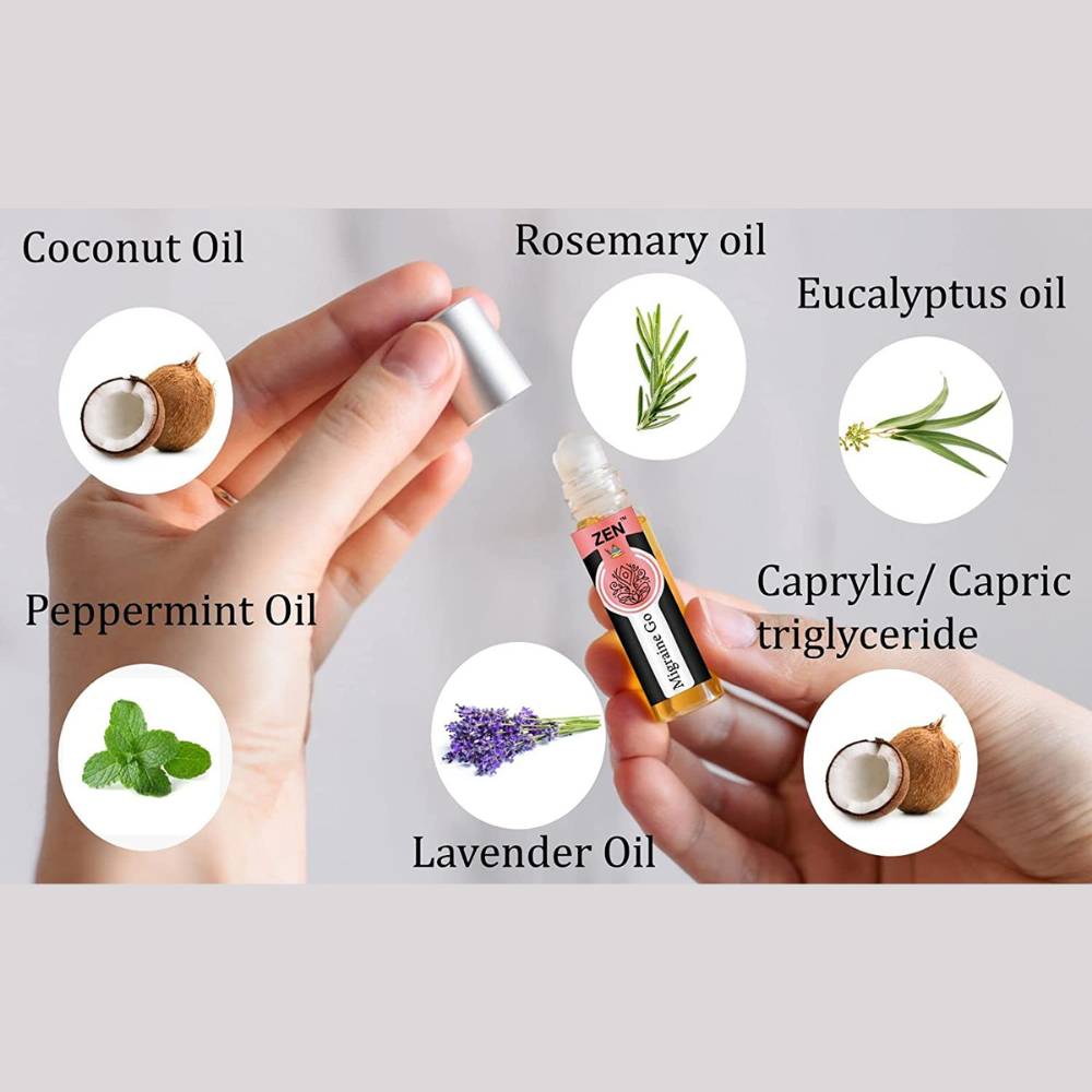 Zen Migraine Go Roll-On with Essential Oils (10ml)