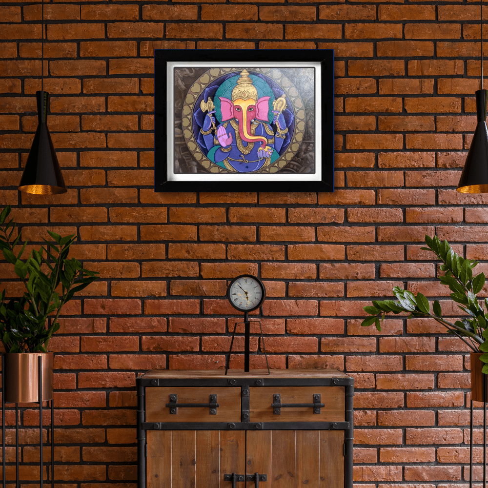 Canvas Ganapathi Painting