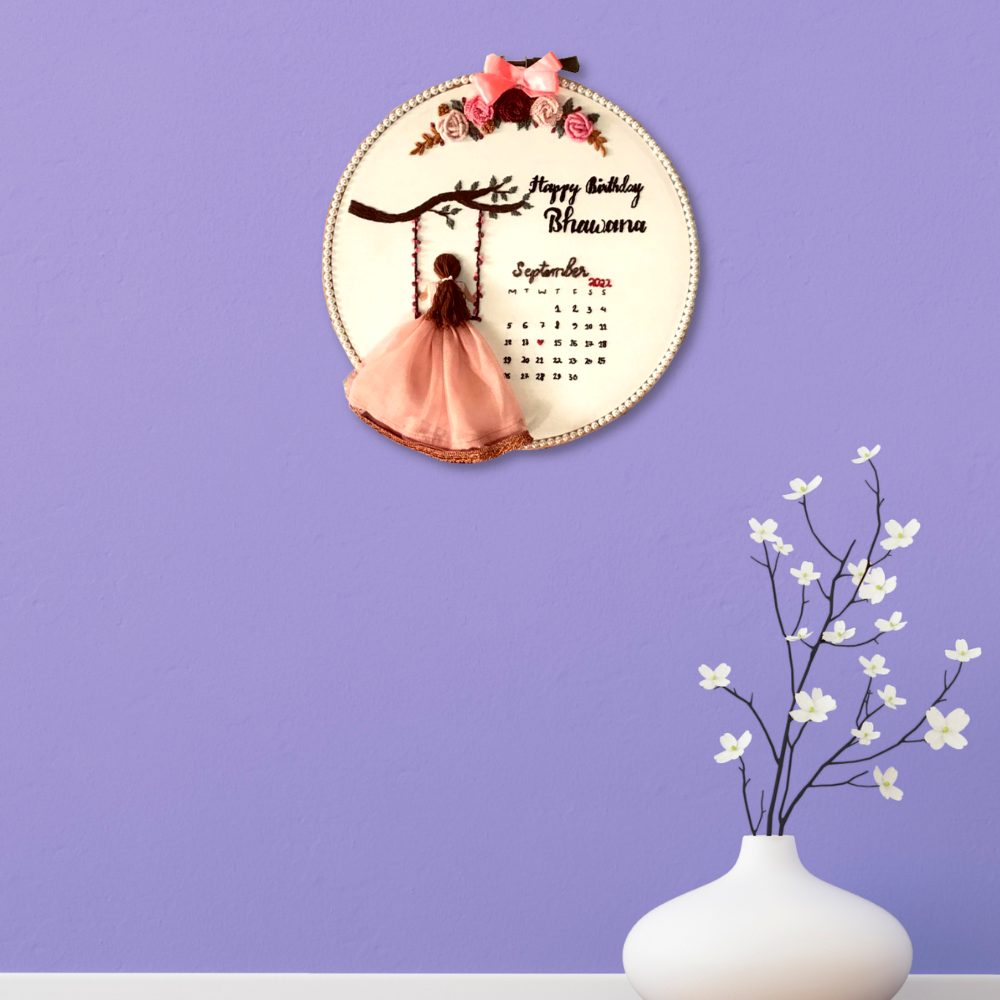 Embroidered Hoop Art