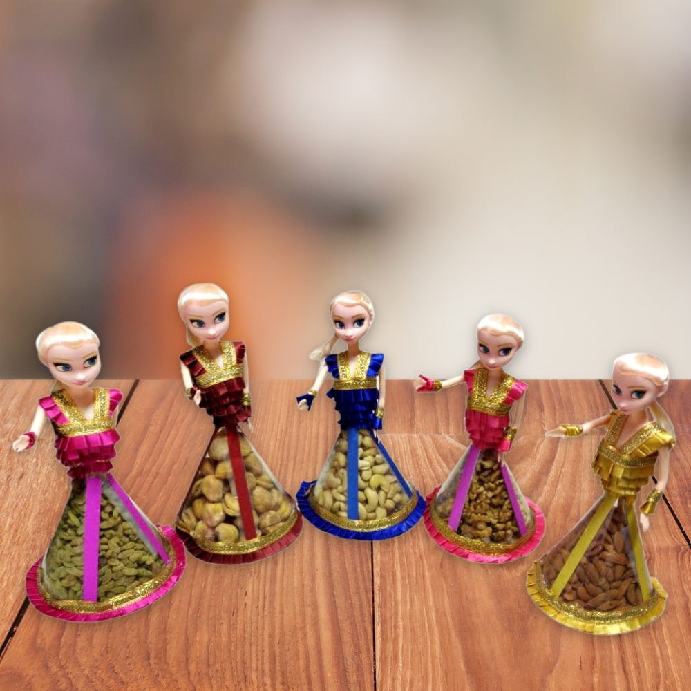 Dry Fruit Dolls (Set of 5)