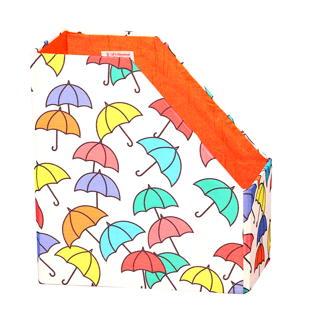 Indha Multi Utility Single Compartment Table Top Wooden Books/Magazine Holder