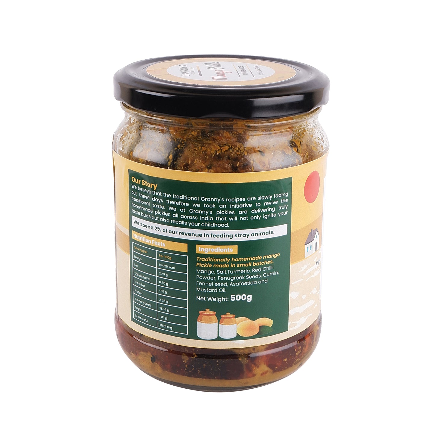 Granny's Homemade Mango Pickle (500g)
