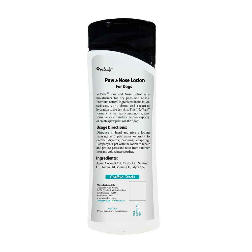 VetSafe Paw and Nose Lotion for Dogs (100ml)