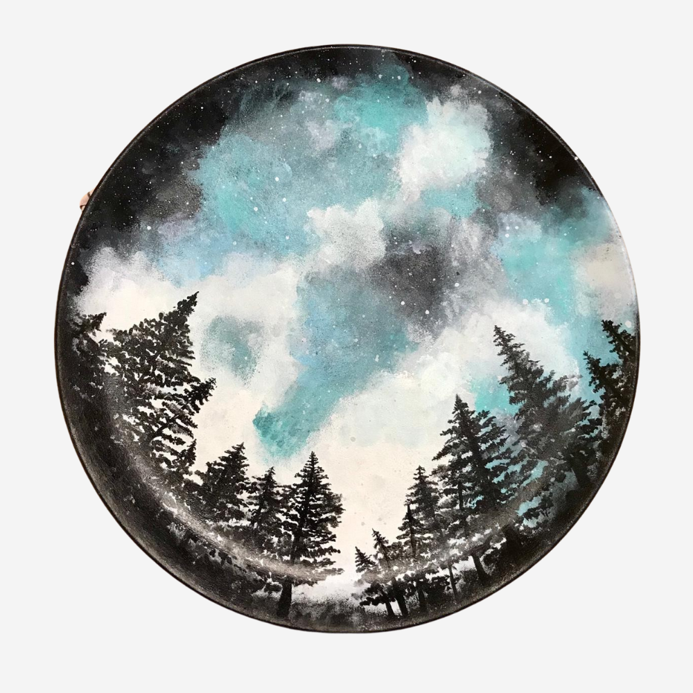 Night Twilight Landscape Wall Plate