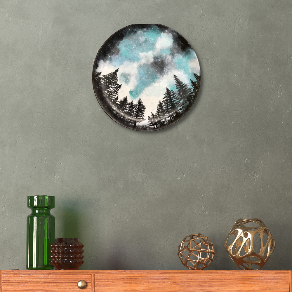 Night Twilight Landscape Wall Plate